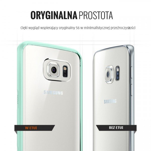 Etui SPIGEN Ultra Hybrid Samsung Galaxy S6 Edge Przezroczyste Clear Przezroczysty Case