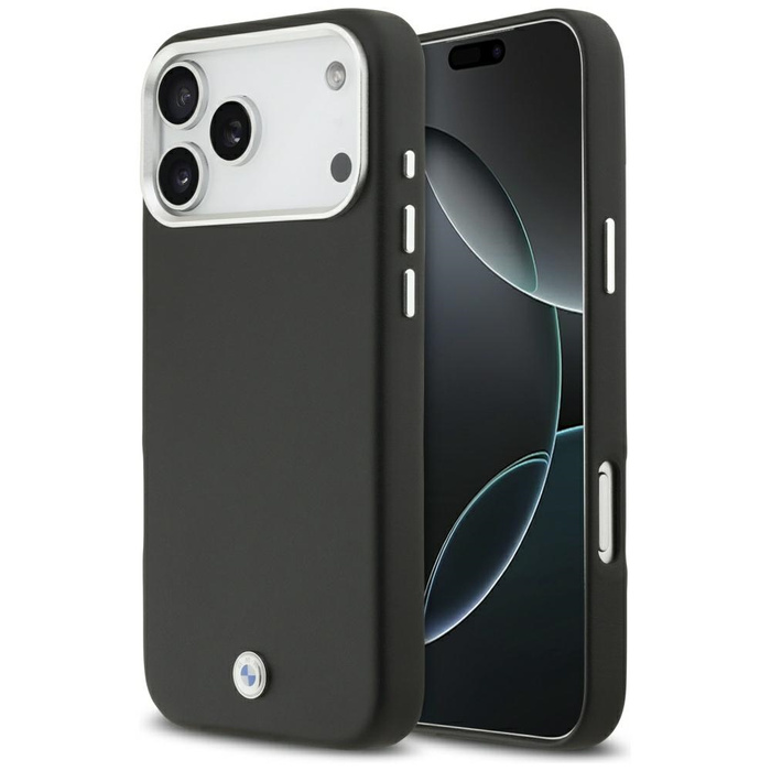 Etui BMW Sign Full Wrapped Metal MagSafe do iPhone 17 Pro Max czarny