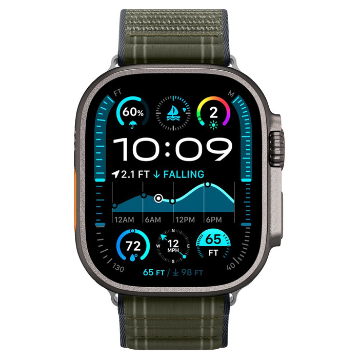 PASEK SPIGEN APPLE WATCH 8 / 9 / 10 / 11 / SE / ULTRA (44 / 45 / 46 / 49 MM) WBF0 BAND GREEN