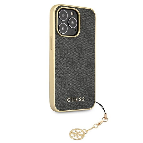 Etui GUESS Apple iPhone 13 Pro Max 4G Charms Collection Szary Hardcase
