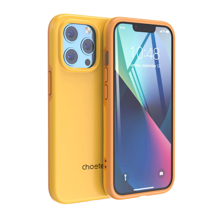 Etui Choetech MFM Anti-drop case etui Made For MagSafe do iPhone 13 Pro pomarańczowy (PC0113-MFM-YE)