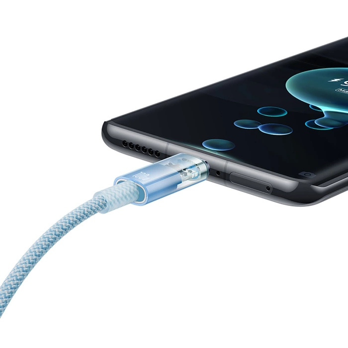 BASEUS kabel Typ C do Typ C Explorer Power Delivery 100W 2m niebieski P10319703311-01 / CB000043