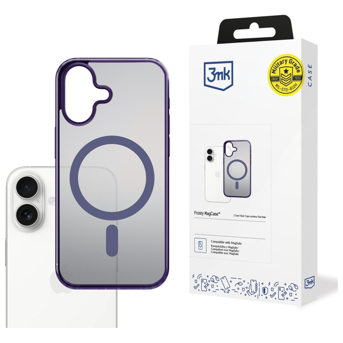 Etui 3MK iPhone 17 Frosty MagCase Fioletowy