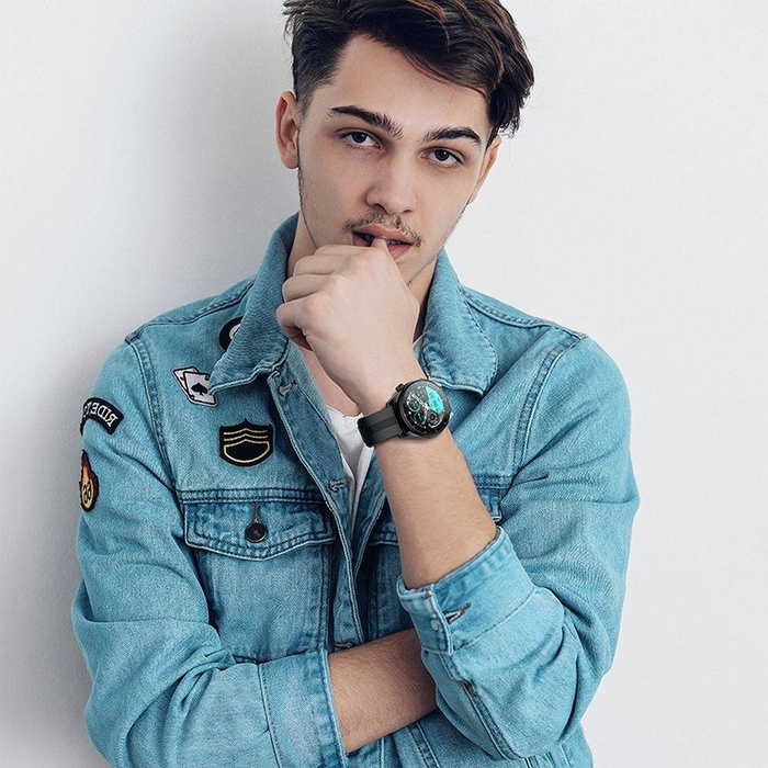 HOCO smartwatch / inteligentny zegarek Y9 smart sport czarny