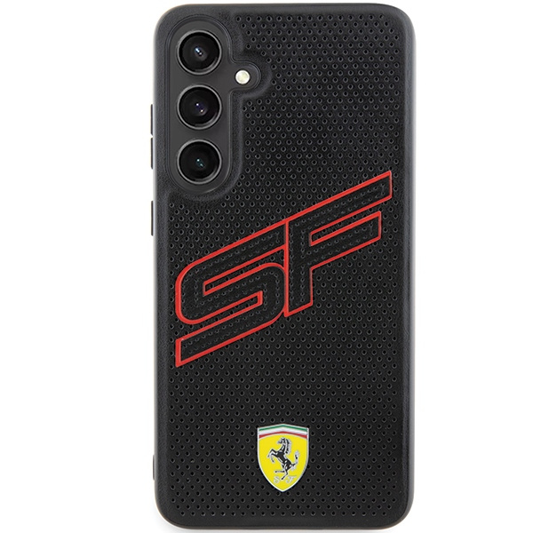 Etui Ferrari FEHCS24SPINK Samsung Galaxy S24 S921 czarny/black hardcase Big SF Perforated Case