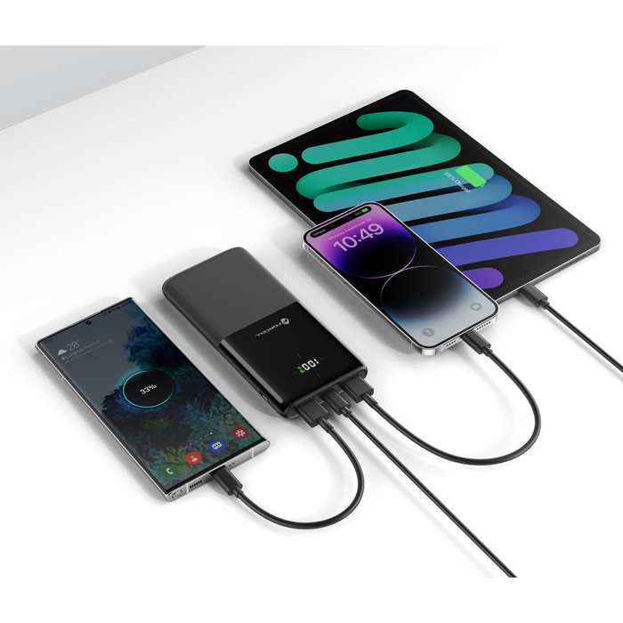 Powerbank Forcell F-Energy P10k1 PD QC3.0 3A 20W 10000 mAh czarny