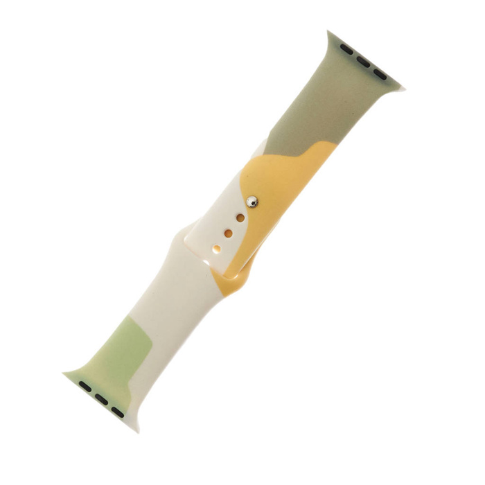 Strap Moro opaska do Apple Watch 7 / 6 / SE / 5 / 4 / 3 / 2 (45mm / 44mm / 42mm) silikonowy pasek bransoletka do zegarka wzór 6