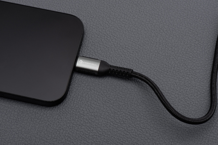 Kabel USB C do USB C Forcell F-Energy QC4.0 PD 5A 240W Cafule 2 m C263 czarny