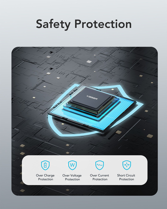 VEGER powerbank 20000 mAh PD QC3.0 2A 20W L20S (VP2039PD / W2039PD) czarny