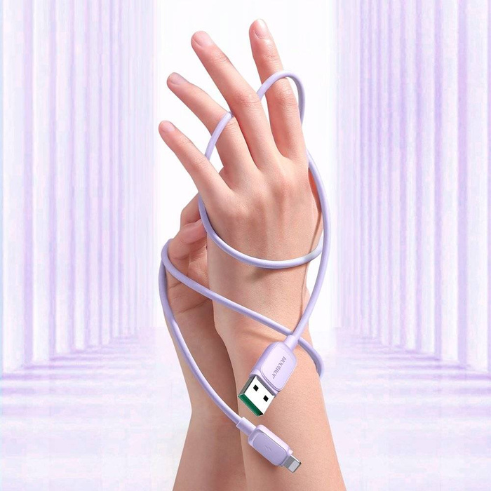 Kabel Lightning - USB 2.4A 1,2m Joyroom S-AL012A14 - fioletowy