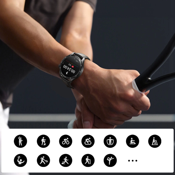 Smartwatch Joyroom Classic Series JR-FC2 Pro z funkcją odbierania połączeń - ciemnoszary