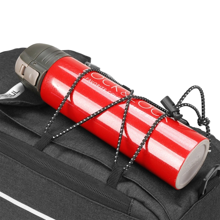 Torba rowerowa WYA26Y0S termiczna na bagażnik z paskiem na ramię - czarna