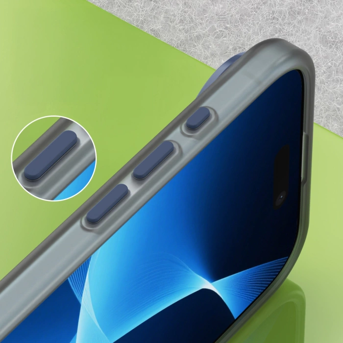 Etui Magnetic iPhone 17 Air Abrasive MagSafe Matowe Niebieskie