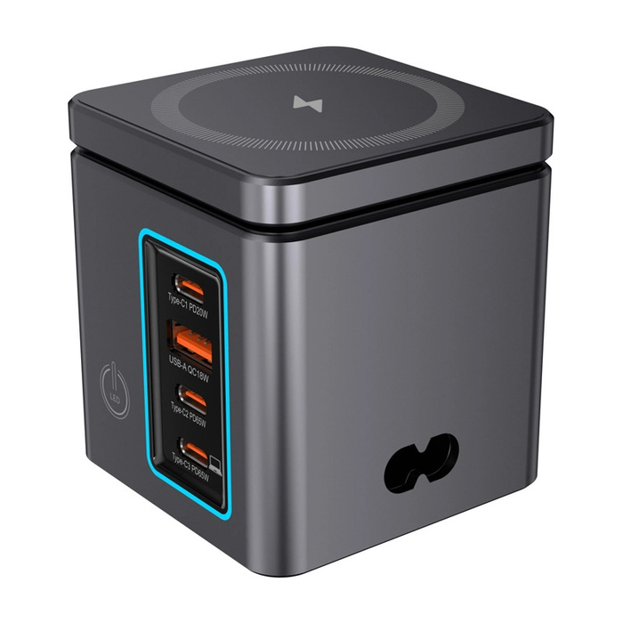 Ładowarka sieciowa Blitzwolf BW-i113 GaN, USB-A, 3xUSB-C, 105W