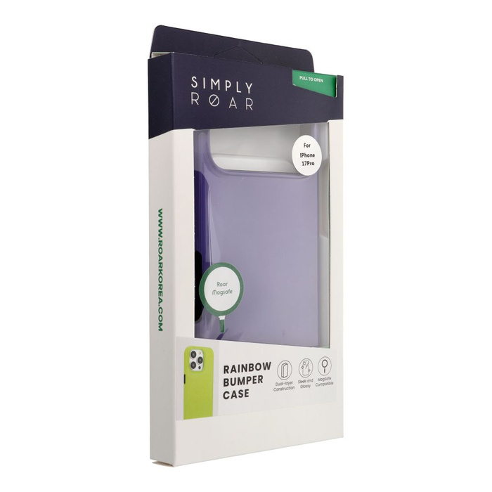 ROAR futerał RAINBOW BUMPER kompatybilny z MagSafe do IPHONE 17 Pro czarny