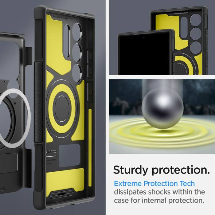 Etui Spigen Slim Armor Magsafe Samsung Galaxy S24 Ultra Black Case