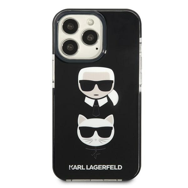 Etui KARL LAGERFELD Apple iPhone 13 Pro Karl&Choupette Head Czarny Hardcase