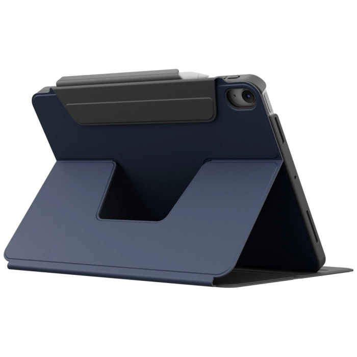 Etui UNIQ Rovus Snapmount Magnetic 360   Rotating Detachable do iPad 11" A16 (2025) / iPad 10.9" 10 gen. (2022) granatowy