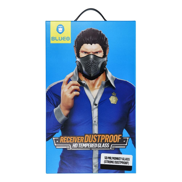 Szkło Hartowane 5D Mr. Monkey Glass - Apple iPhone 17 Pro czarny (Strong Dustproof)