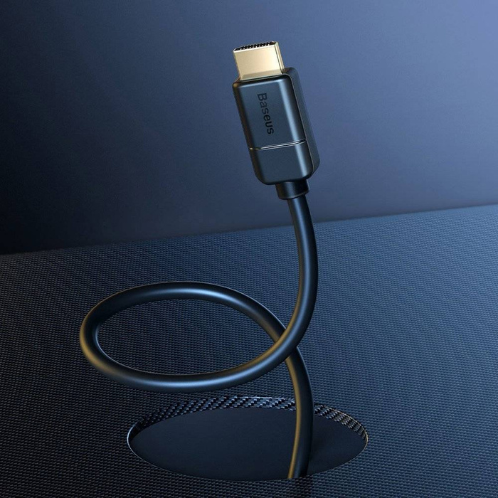 Baseus kabel przewód HDMI 2.0 4K 60 Hz 3D HDR 18 Gbps 3m czarny (CAKGQ-C01)