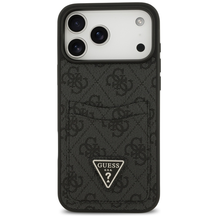 Etui Guess 4G Double Card Triangle do    iPhone 17 Pro Max czarny