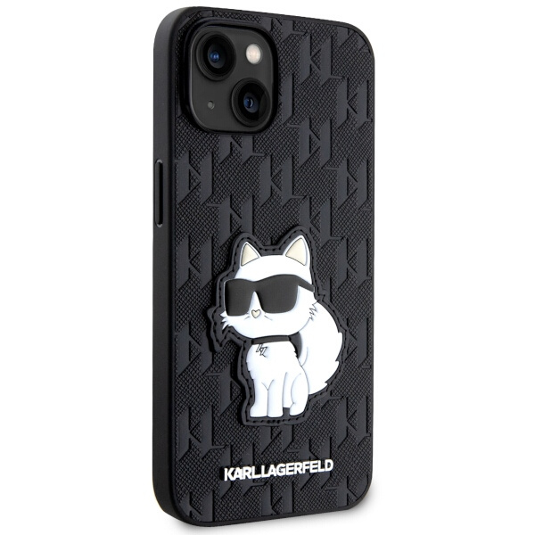 Etui Karl Lagerfeld KLHCP14SSAKHPCK iPhone 14 6.1" czarny/black Saffiano Monogram Choupette Case