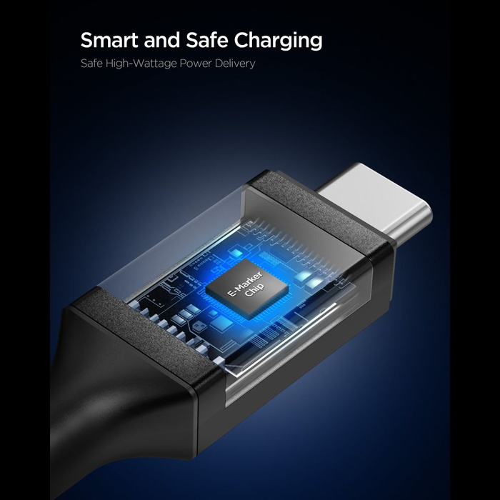 KABEL USB-C SPIGEN EB10020CC ESSENTIAL 100W 200CM CZARNY