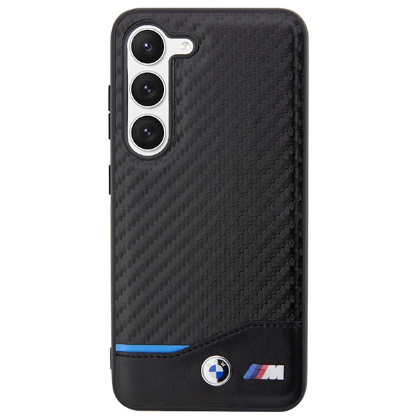 Etui BMW BMHCS23M22NBCK S23 Plus S916 czarny/black Leather Carbon