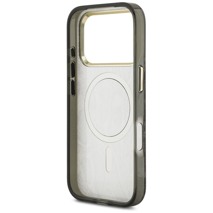 Etui Guess Python Pattern MagSafe do     iPhone 17 Pro Max brązowy