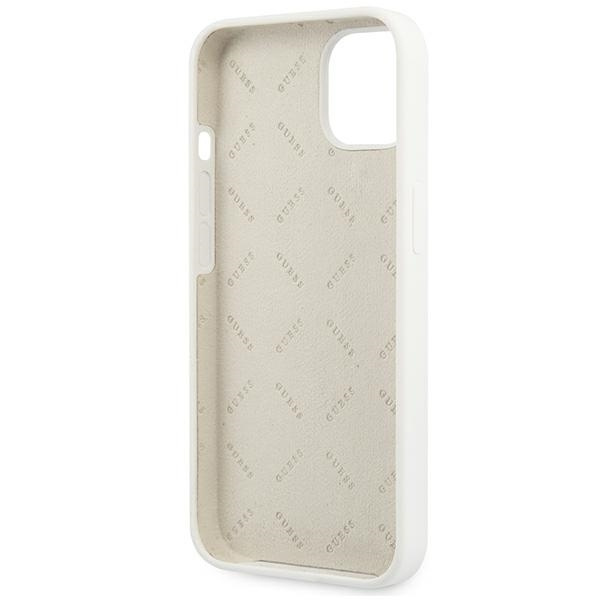 Etui GUESS Apple iPhone 13 Mini Silicone 4G Logo Biały Hardcase