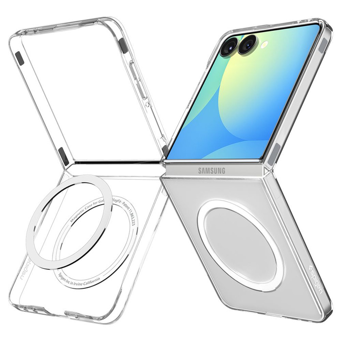 ETUI SPIGEN SAMSUNG GALAXY Z FLIP 7 AIRSKIN MAG MAGSAFE CRYSTAL PRZEZROCZYSTE BIAŁE