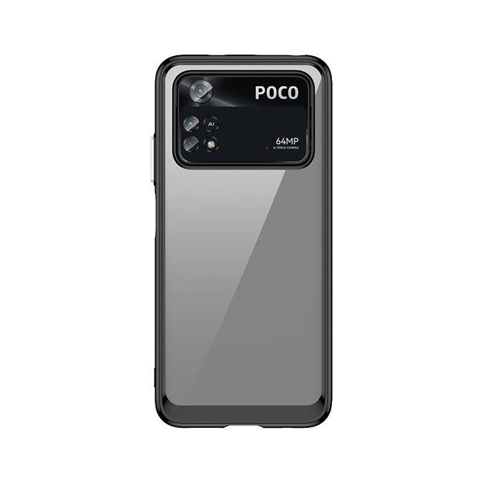 Outer Space Case etui Xiaomi Poco M4 Pro pokrowiec z elastyczną ramką czarne