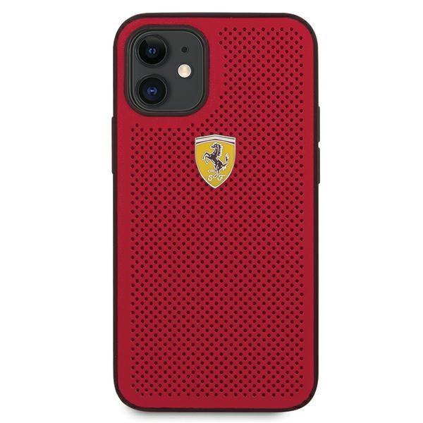 Etui FERRARI Apple iPhone 12 Mini 5,4 On Track Perforated FESPEHCP12SRE Czerwony Hardcase