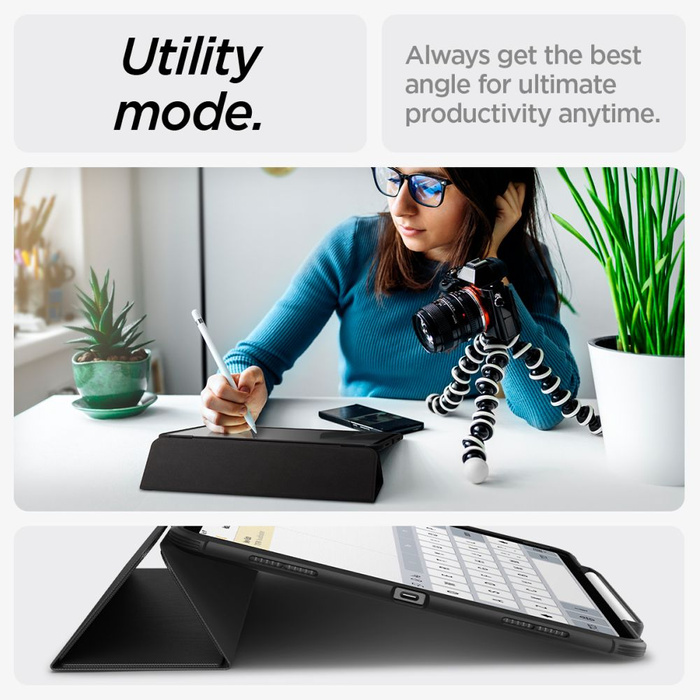 ETUI SPIGEN RUGGED ARMOR ”PRO” IPAD AIR 13 2024 BLACK