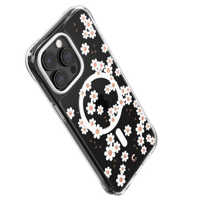 Etui iPhone 15 Pro Max Spigen Cyrill Cecile Mag Magsafe White Daisy Case