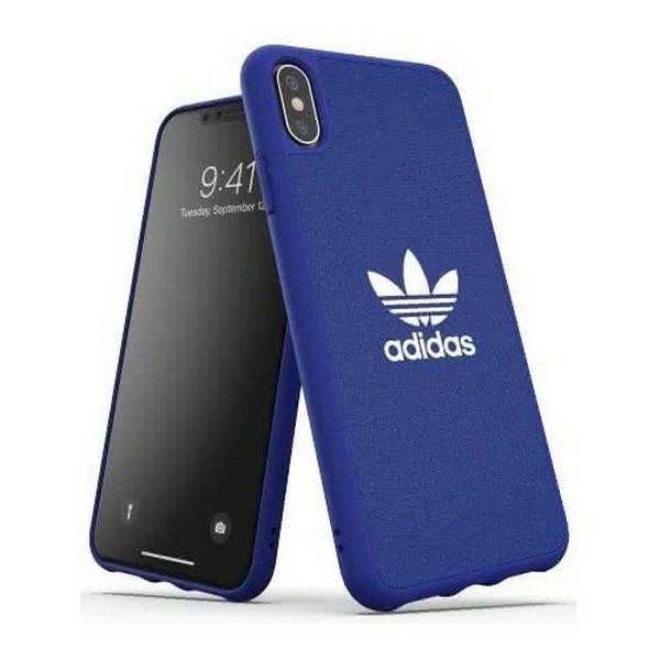 Etui ADIDAS Apple iPhone Xs Max Moulded Canvas Niebieski Case