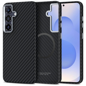 TECH-PROTECT ION CARBON MAGSAFE GALAXY S25 BLACK/SILVER