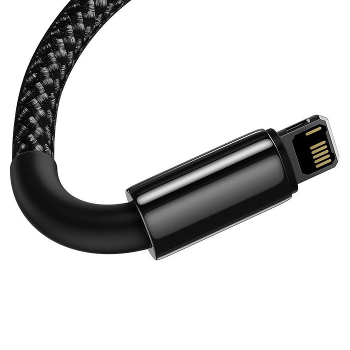 [PO ZWROCIE] Baseus Tungsten kabel USB - Lightning 2,4 A 1 m czarny (CALWJ-01)
