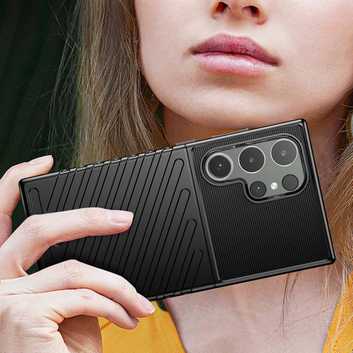 Etui Pancerne etui Thunder Case na Samsung Galaxy S24 Ultra - czarny Case