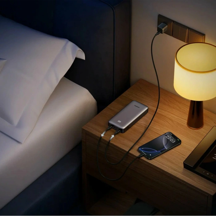 Powerbank Ugreen Nexode 10000mAh 30W USB-A 2xUSB-C - szary