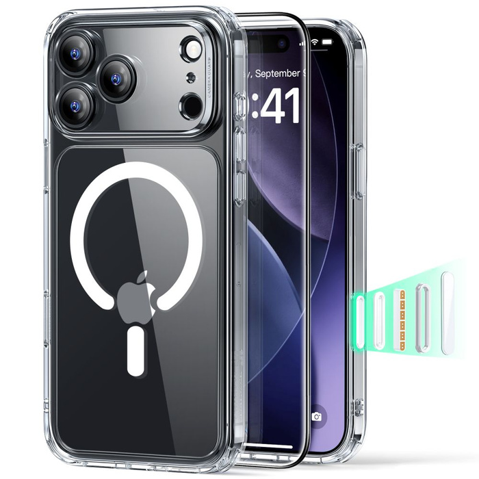ESR CLASSIC HYBRID MAGSAFE & TEMPERED GLASS IPHONE 17 PRO MAX CLEAR