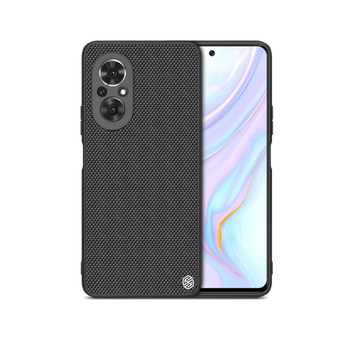 Nillkin Textured Case wytrzymałe wzmocnione etui z żelową ramką i nylonem na tyle Honor 50 SE czarny