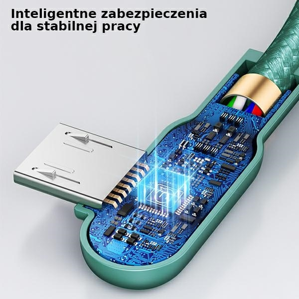 Kabel Kątowy USAMS USB-A MicroUSB U57 1,2m 2A Czarny