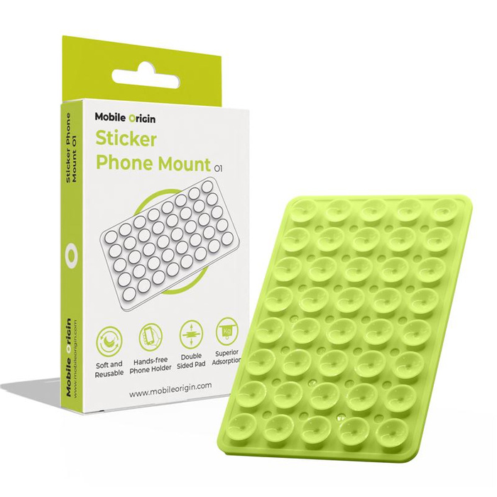 Mobile Origin Sticker Phone Mount O1, green