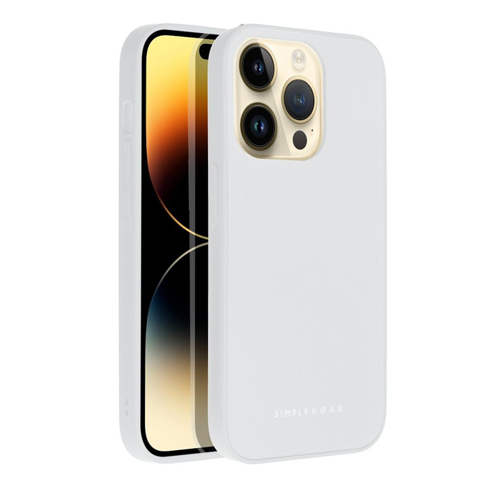 ROAR futerał MATTE GLASS do IPHONE 14 Pro stalowy