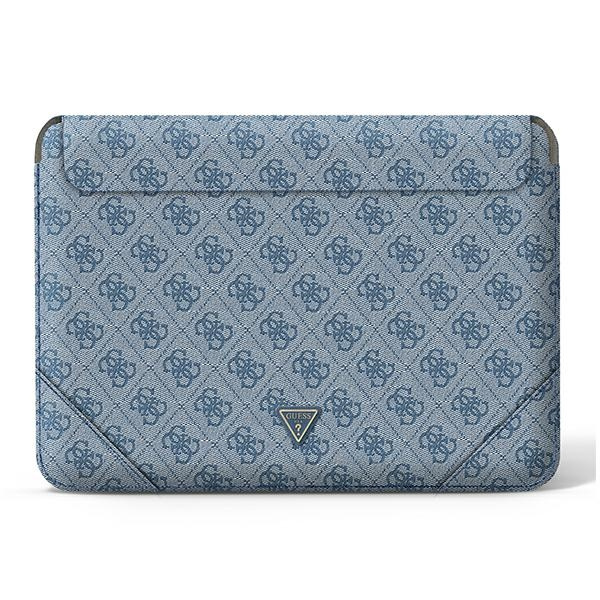 Etui GUESS Laptop 16 Sleeve 4G Uptown Triangle Logo Niebieski Case