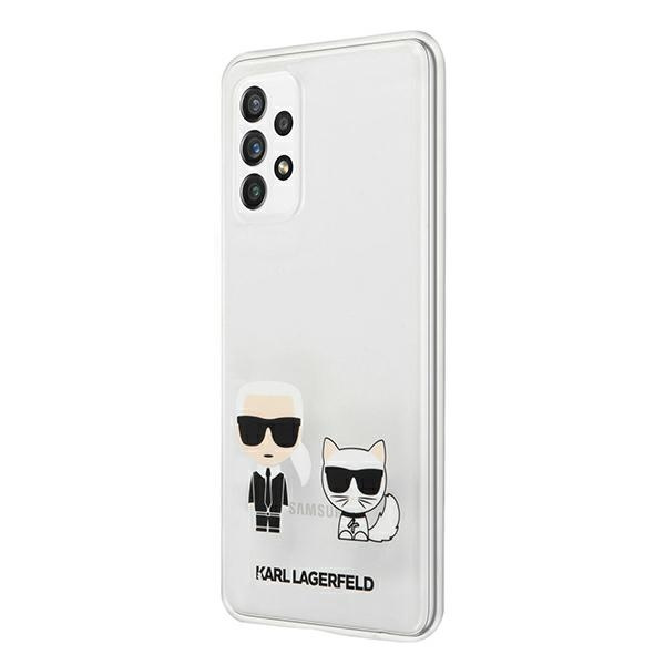 Etui KARL LAGERFELD Samsung Galaxy A72 Karl & Choupette Bezbarwny Hardcase