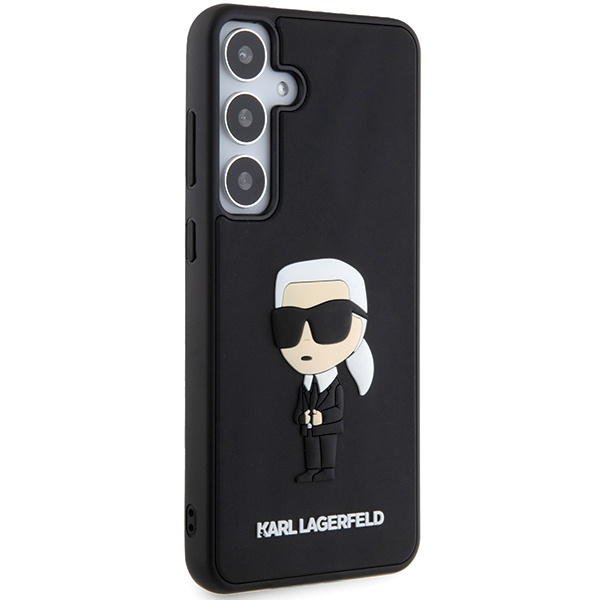 Etui Karl Lagerfeld KLHCS24M3DRKINK Samsung Galaxy S24 Plus S926 czarny/black hardcase 3D Rubber Ikonik Case