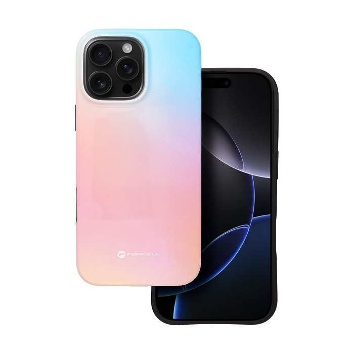 Etui na iPhone 16 PRO MAX Forcell F-Protect Mirage zgodny z MagSafe Military Drop-Test pinky blue