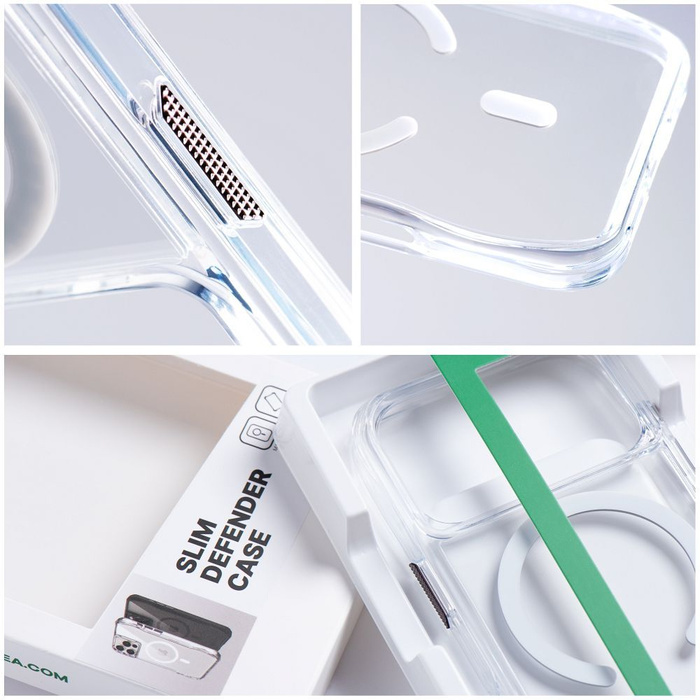 ROAR futerał SLIM DEFENDER kompatybilny z MagSafe do IPHONE 17 Pro Max transparentny